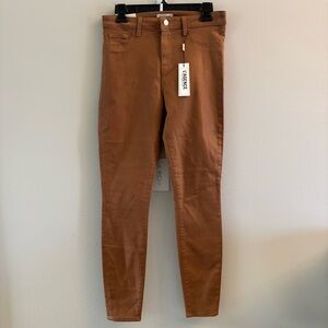 L'AGENCE Java Coated Marguerite High Rise Waist Skinny Jeans Womens sz 30
